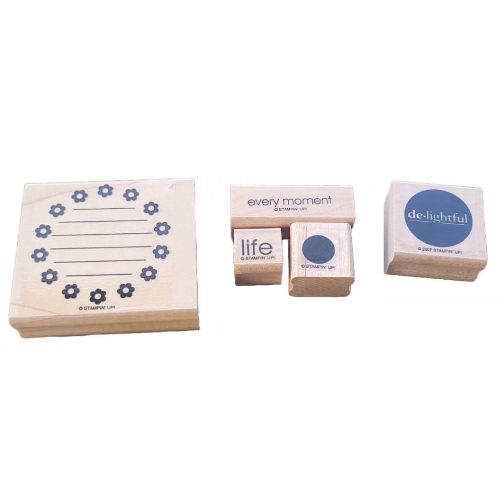 Stampin Up Rubber Stamps Set of 5